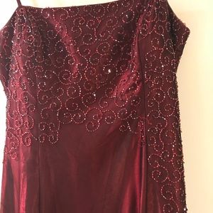 Blondie Nites Jaslene 13 prom dress red beaded